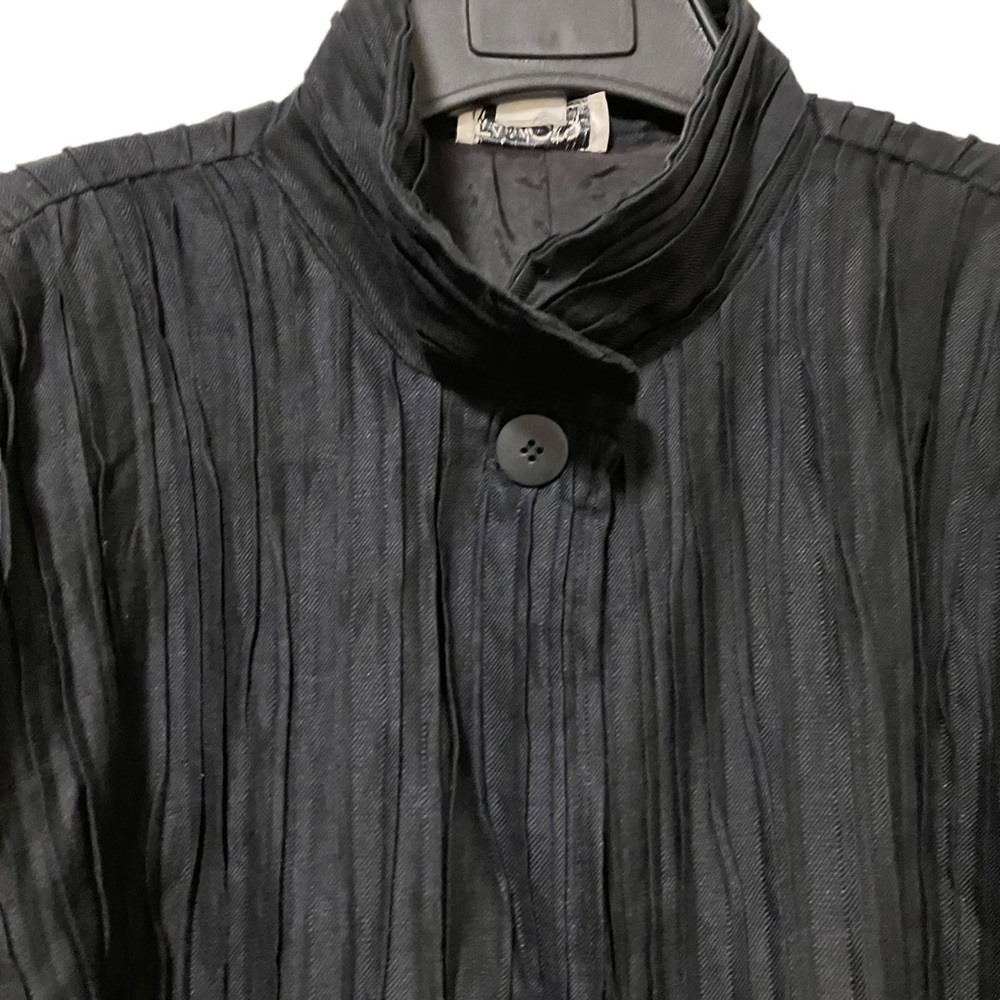 Vintage Tamotsu New York Textured Black Jacket - Picture 7 of 10
